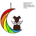 thumbnail image 7 of Pendant Hanging Angel Dog Memorial Suncatcher Beautiful Sympathy Gift Rainbow Moon Dog Acrylic Beverage Suncatcher Ornaments for Dog Lovers, 7 of 7