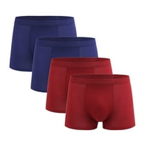 HomeDM Men's Underwear Boxer Briefs, 4 Pack, L-4XL