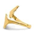 thumbnail image 4 of Auriga Fine Jewelry 14K Yellow Gold Double Whale Tails Ring for Women Size 7, 4 of 6