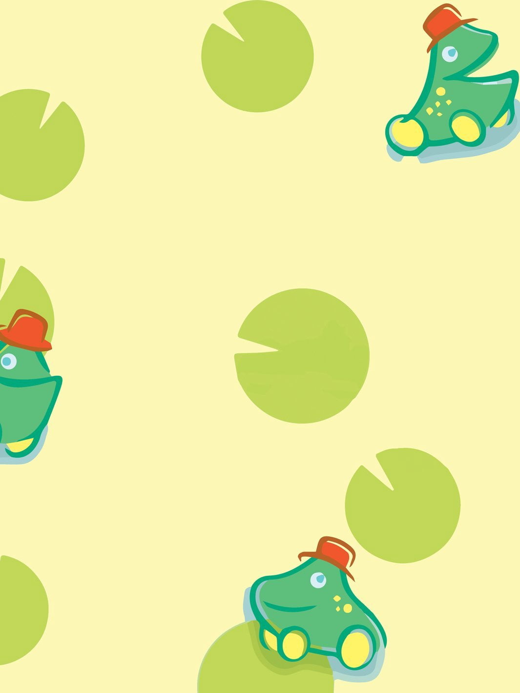 Jolly Jumper and Lily Removable Vinyl Wallpaper By Fisher-Price - Yellow