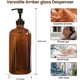 thumbnail image 4 of Set dispensador de jabón Sunrise Premium de vidrio ámbar de 500 ml x 4, 4 of 6