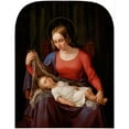 thumbnail image 2 of Alexander Schramm 20x24 Gold Ornate Framed and Double Matted Museum Art Print Titled - Madonna and Child (1851), 2 of 4