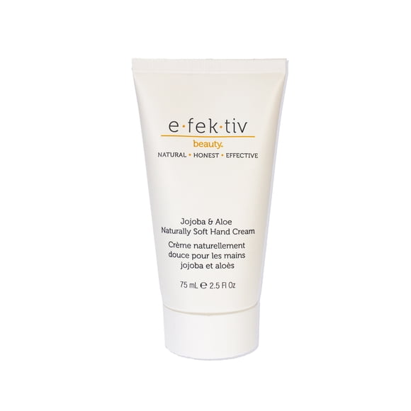 Crème pour les Mains Naturellement Douce au Jojoba et à l'Aloès par e.fek.tiv pour Unisexe - Crème 2,5 oz