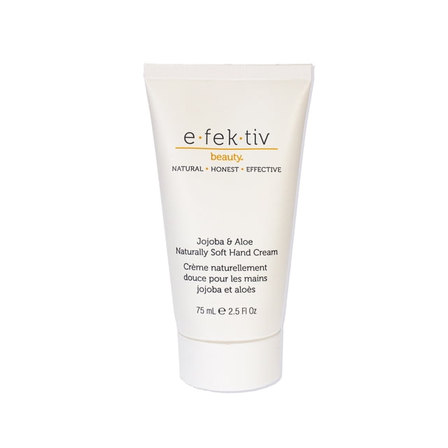 Crema de manos naturalmente suave de jojoba y aloe de e.fek.tiv para unisex - Crema de 2.5 oz