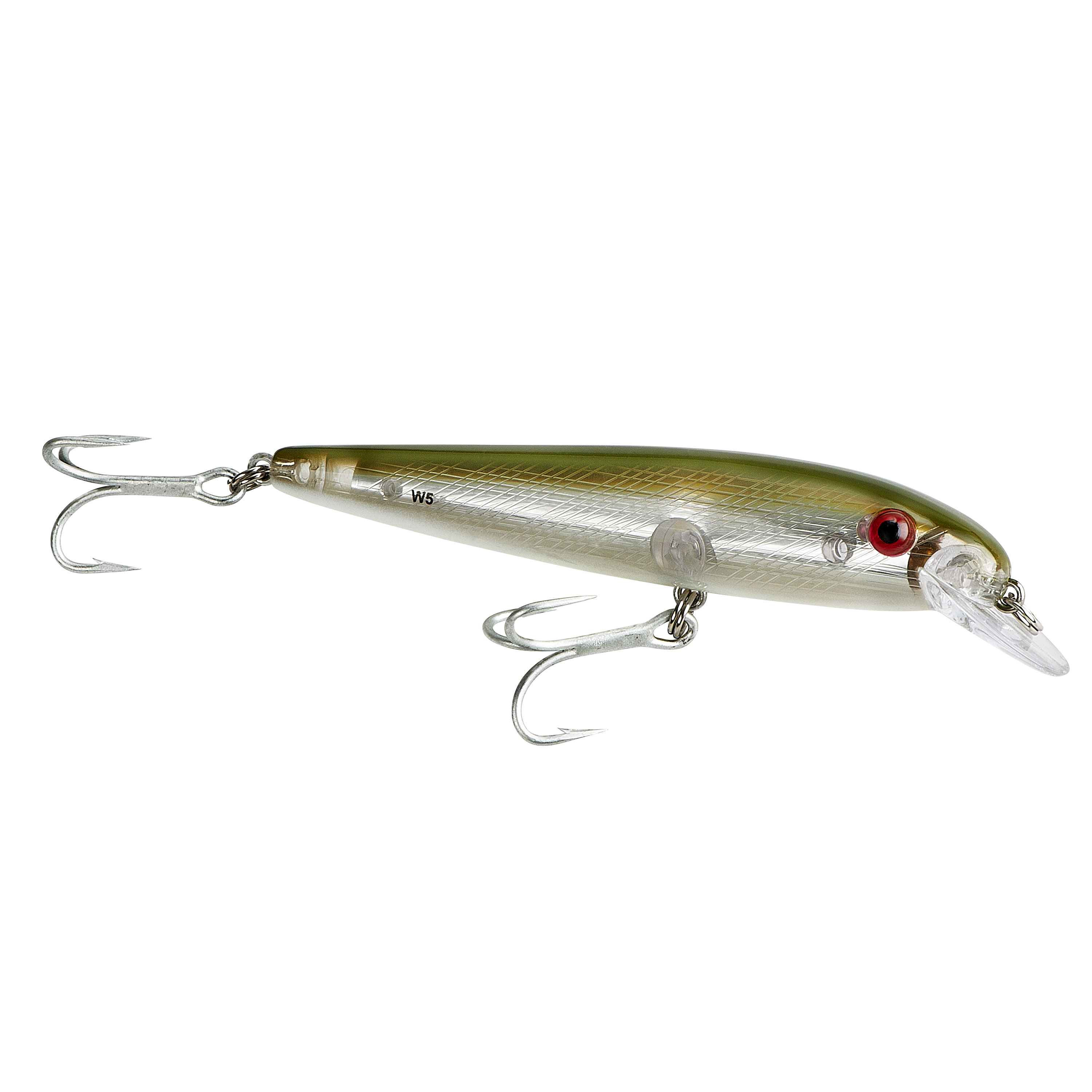 Bomber Windcheater Crankbait 4 1/2" Silver Green Back 3/4 oz.