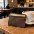 thumbnail image 6 of Horivan Mini RFID Blocking Leather Card Holder Wallet with Zipper Pocket for Cash and Coins Slim Compact Travel Organizer for Men and Women Multi-Function Essential Card Case Purse, 6 of 6