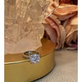 thumbnail image 3 of Ivy & Bauble 5Ct Round Simulated Diamond CZ Solitaire Engagement Ring in White Gold Plating, Size 10, 3 of 5