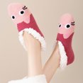 thumbnail image 6 of Fabrcox Womens Plush Indoor Slipper Socks, Christmas Holiday Print, Non Slip Grippers Cozy Winter Fuzzy Socks, Loungewear Sleep Socks for Home (E), 6 of 6