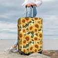 thumbnail image 7 of Rateoe Romantic Elegant Sunflower Printed Luggage Cover, Suitcase Protector Fits 18-32 Inch Luggage-Large, 7 of 7