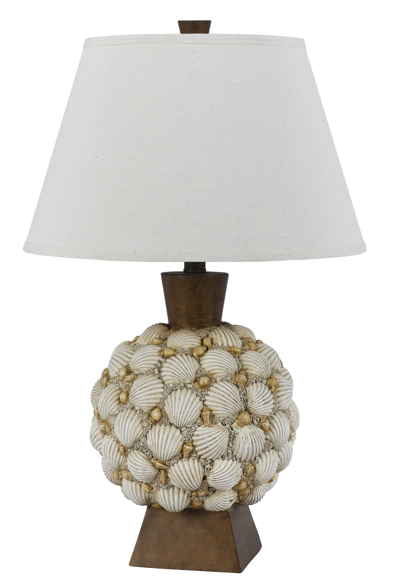 Cal Lighting Bo2614Tb Coastal Ocean Seashell 1 Light Table Lamp