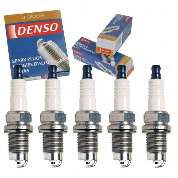 5 pc DENSO Standard U-Groove Spark Plugs compatible with Volkswagen Passat 2.5L L5 2012