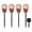 D, variant on Solar Halloween Skull Ground Stake Lights Glowing Red Eye Skeleton Hand Pathway Stakes Outdoor Yard Haunted House Decor