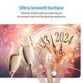 thumbnail image 6 of Disketp Gaming Mouse Pad 2024 New Year Pattern Large Mouse Mat Long Extended Desk Pad Non-Slip Rubber Mice Pads Stitched Edges Thin Pad (11.8x31.5 Inch), 6 of 9