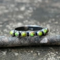 thumbnail image 6 of rygai Retro Ethnic Style Turquoise Small Round Beads Ring Women Jewelry Accessories, 6 of 8