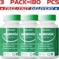 thumbnail image 3 of ¡1-4 PAQUETES de polvo de hoja de MORINGA OLEIFERA orgánico certificado 30x - Calidad premium NUEVO Mejor, 3 of 7