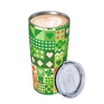 thumbnail image 3 of Kll St Patrick'S Day6 Stainless Steel Vacuum Insulated Coffee Cup 20 Oz Insulated Travel Mug Water Cup With Leak-Proof Straw Lid & Flip Lid,1 Metal Straws,1 Cleaning Brush, 3 of 8
