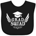 thumbnail image 3 of Inktastic Grad Squad with Graduation Cap and Wings Boys or Girls Baby Bib, 3 of 4