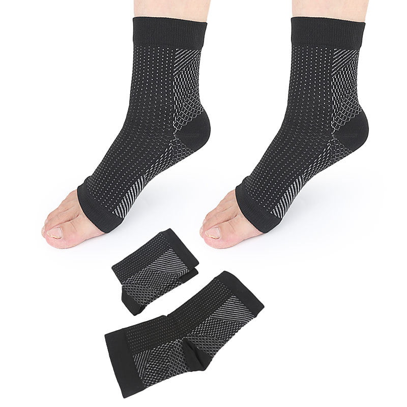 1 Pair Foot Angel Anti Fatigue Compression Breatheable Foot Sleeve Support So RD 