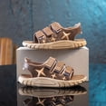 thumbnail image 5 of WAVSUF Kids Boys Casual Sandals Round Toe Lightweight Anti Slip Summer Beach Vacation Shoes Brown Size 2.5 Big Boys, 5 of 9