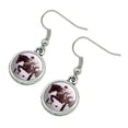 thumbnail image 2 of Horse Open Stadium Show Jumping Novelty Dangling Drop Charm Earrings, 2 of 5