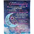 thumbnail image 3 of LHSHID Personalized Lover Name Message Text Blanket to My Granddaughter from Grandma and Grandpa Always Remember How Much I Love You Hug Blanket Throws Gifts, 3 of 6