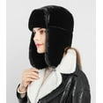 thumbnail image 3 of YooGuoGuo Women's Trapper Hat Faux Fur Winter Hats Fuzzy Russian Hat with Buckle Trooper Warm Ski Cycling Ear Flap Hat, 3 of 7