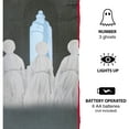 thumbnail image 5 of Haunted Hill Farm 3.4 ft Light-up Ghost Trio, Outdoor Halloween Lawn Decoration, Light-Up, HHGHST-1STL, 5 of 7