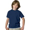 thumbnail image 1 of Hanes Boy`s 5.2 oz COMFORTSOFT HEAVYWEIGHT T-Shirt, XS, Navy, 1 of 5