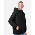 thumbnail image 2 of Harriton M73 Unisex Flex Twill Hooded Jacket-Black-XS, 2 of 6