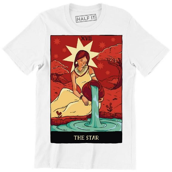 Woman On The River Nice Tarot Card Of The Star Men's T-Shirt