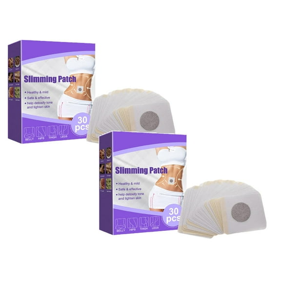 Sweatproof Belly Decal Sticker Self-Adhesive for Women Men Castor Oil Pack Wrap Organic Cotton High Absorbency Anti-Seepage 30 PCS 2 Box