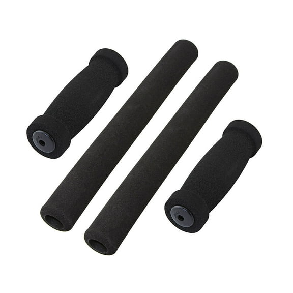 Cruisers Foam Grips 4-Piece Set Black. Bike grips, bicycle grips, lowrider grips, beach cruiser grips, mountain bike grips