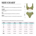 thumbnail image 6 of Daiia Vegetable Women's Bikini Set Two Piece Swimsuit High Waisted Bikini Adjustable Straps Bikini Perfect for Beach, Pool, and Summer Vacation-Small, 6 of 9
