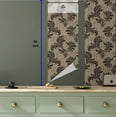 thumbnail image 5 of Ambesonne Leaves Peel & Stick Wallpaper for Home, Modern Leafy Silhouettes, 13"x36", Dark Mustard Dark Taupe, 5 of 5