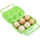 thumbnail image 1 of 1 x huevera de plástico portátil/caja de huevos para acampar y picnics (6 rejillas, color aleatorio) ER, 1 of 5