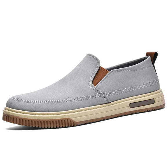 TIEVOSA Men's Large Size Lazy Shoes One Foot Stirrup Non Walking Shoes Soft Bottom Lightweight Sneakers