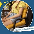 thumbnail image 4 of HAOAN Clearance Rocking Chair Cushion  Rocker Chairs Replacement Cushions Set for Indoor  Water Resistant Extra Cozy Tufted Seat Pads and Non Slip High Back Pad with Ties for Outdoor, 4 of 6