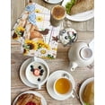 thumbnail image 4 of Sunflowers Dog Kitchen Dish Towels for Drying Dishes Set of 3, Spring Watercolor Floral Stars Colorful Plaid Waffle Weave Microfiber Hand Tea Bathroom Towels Quick Dry & Absorbent Towel 15.7x23.6, 4 of 7
