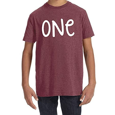 

7 ate 9 Apparel Unisex Kids 1st Birthday Shirt for Boys 1 Birthday Shirt One Bday First Shirts Burgundy Shirt