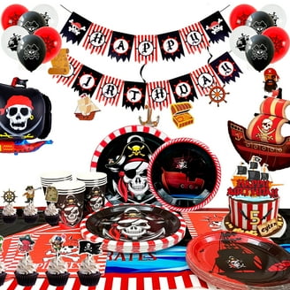 Boland Pirate Tablecloth - 130 X 180 Cm Skull Print Plastic Table Cover - Reusable Party Decor For Birthday, Halloween, Theme Parties & Carnival
