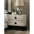 thumbnail image 2 of 2 Drawer Nightstand In Cream Finish For Bedroom Convenience 2 Decor, 2 of 2