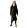 thumbnail image 3 of Sngxgn Girl's Long Sleeve Neck Dress Casual Flared Dresses(Black,140), 3 of 7