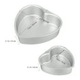 thumbnail image 3 of ETHZZLE 2Pcs Heart Shaped Cake Pans Aluminum Nonstick Baking Molds for Romantic Celebrations, 3 of 8