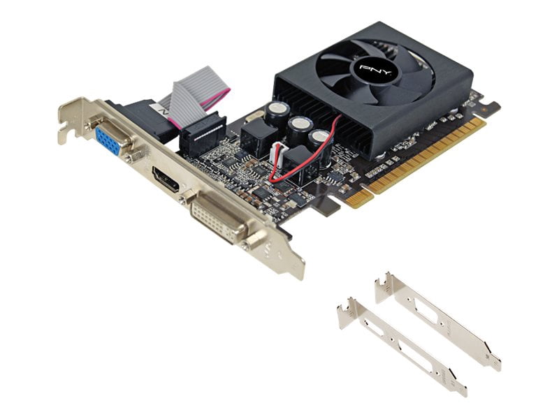 PNY GeForce GT 610 - Graphics card - GF GT 610 - 1 GB DDR3 - PCIe 2.0 x16 - DVI, D-Sub, HDMI