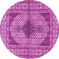 thumbnail image 1 of Ahgly Company Indoor Round Persian Pink Traditional Area Rugs, 6' Round, 1 of 4