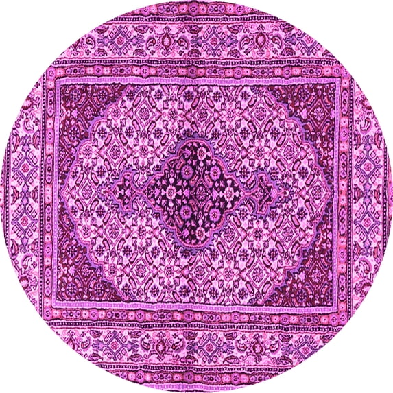 Ahgly Company Indoor Round Persian Pink Traditional Area Rugs, 6' Round