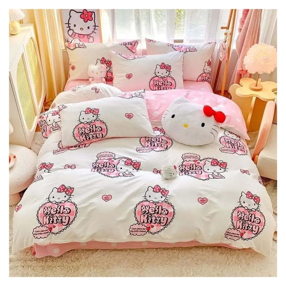 Hello Kitty Bedding Four-piece Set, Lovely Cotton, Soft And Comfortable Bedding