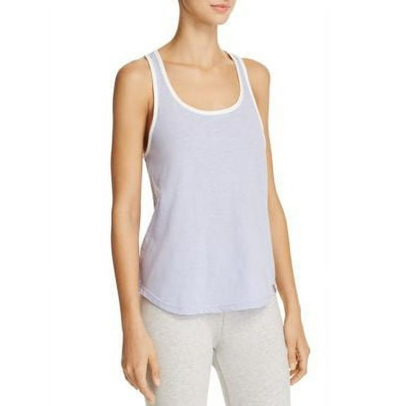Jane & Bleecker Womens Core Solid Tank  Blue Size Small