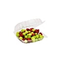 thumbnail image 3 of Dart Solo Dart 8" x 8"x 3" Clear Plastic Hinged Food Take-Out Container 1-Compartment (Pack of 25), 3 of 5