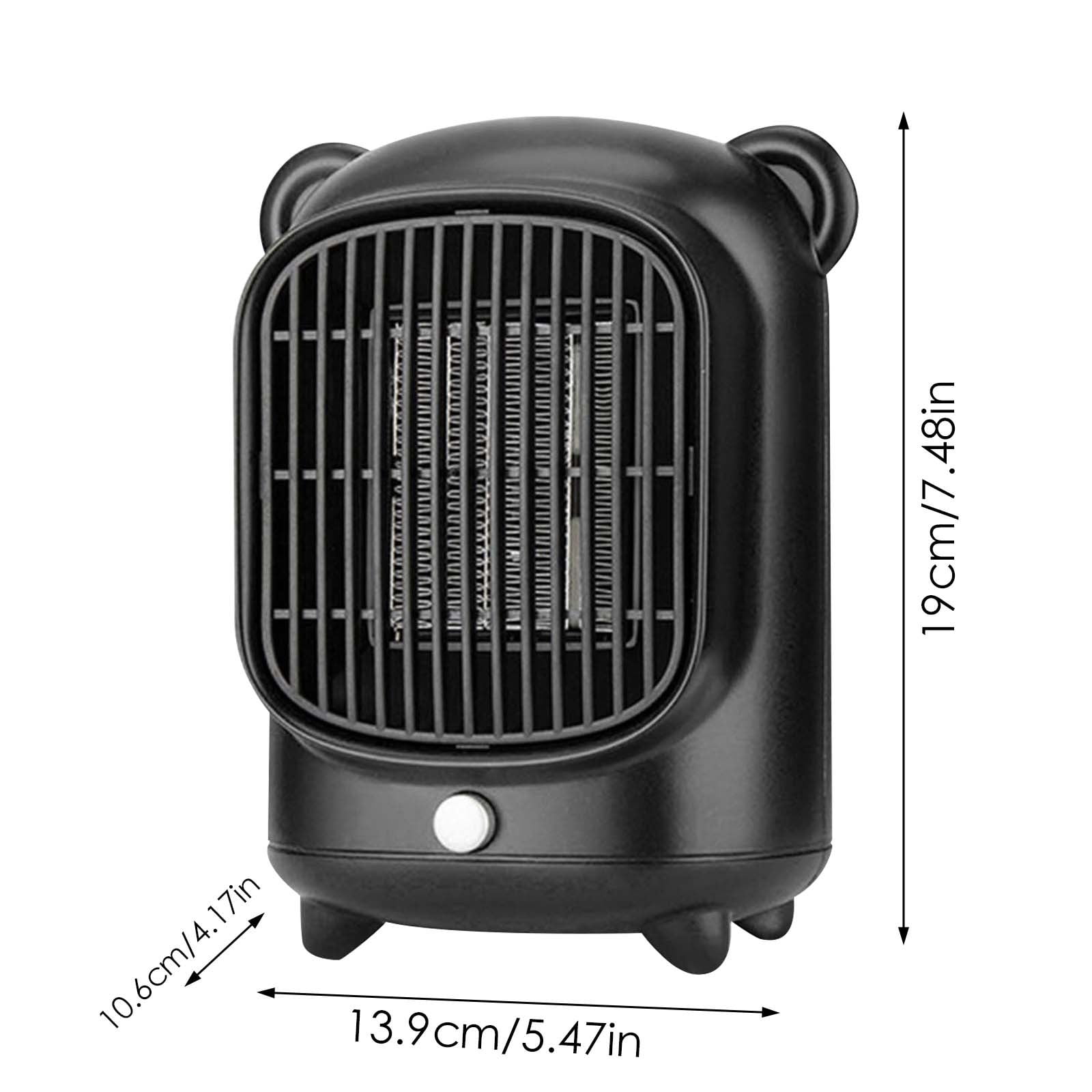 erfcxs Heater Fan Heater 500W Energy Saving Space Heater Fast Heating Secure Heating Thermostatic Mini Space Heater For Home Desk Indoor